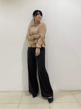 「INDIVI（インディヴィ）のアイテム」を使った、watanabeさん（レディース・153cm）の秋コーディネート