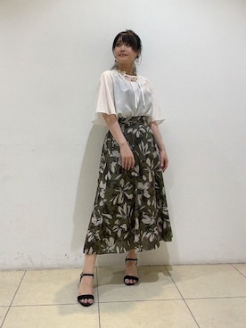 「UNTITLED（アンタイトル）のアイテム」を使った、watanabeさん（レディース・153cm）の夏コーディネート