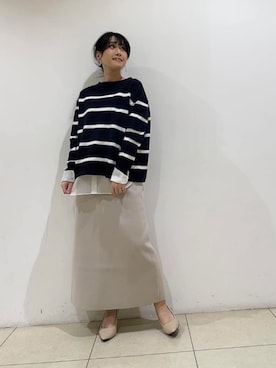 「SOUP（スープ）のアイテム」を使った、watanabeさん（レディース・153cm）の春コーディネート