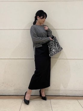 「UNTITLED（アンタイトル）のアイテム（スカート）」を使った、watanabeさん（レディース・153cm）の秋コーディネート