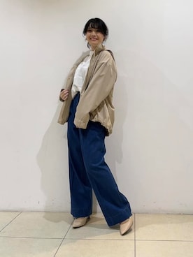 「UNTITLED（アンタイトル）のアイテム（ブルゾン）」を使った、watanabeさん（レディース・153cm）の冬コーディネート