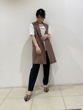 「UNTITLED（アンタイトル）のアイテム」を使った、watanabeさん（レディース・153cm）の春コーディネート