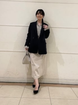 「UNTITLED（アンタイトル）のアイテム（バッグ）」を使った、watanabeさん（レディース・153cm）の冬コーディネート