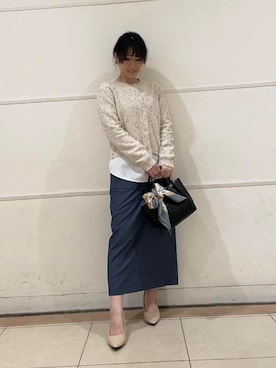 「UNTITLED（アンタイトル）のアイテム（バッグ）」を使った、watanabeさん（レディース・153cm）の冬コーディネート