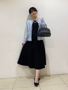 「UNTITLED（アンタイトル）のアイテム（ワンピース/ドレス）」を使った、watanabeさん（レディース・153cm）の冬コーディネート