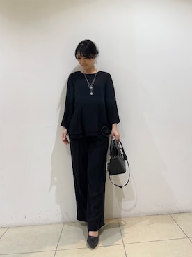 「HusHusH（ハッシュアッシュ）のアイテム（パンツ）」を使った、watanabeさん（レディース・153cm）の春コーディネート