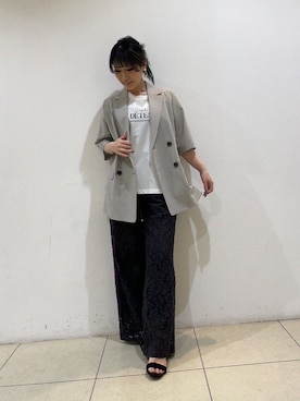 「UNTITLED（アンタイトル）のアイテム」を使った、watanabeさん（レディース・153cm）の夏コーディネート