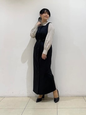 「UNTITLED（アンタイトル）のアイテム（ワンピース/ドレス）」を使った、watanabeさん（レディース・153cm）の冬コーディネート