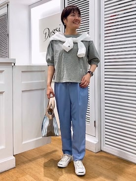 Hamaさん（レディース・155cm）の春コーディネート