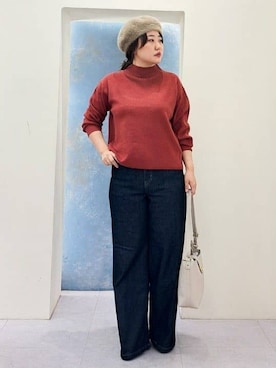 「SOMETHING（サムシング）のアイテム」を使った、ふるさん（レディース・157cm）の秋コーディネート