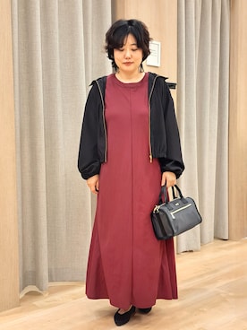 「Lee（リー）のアイテム（バッグ）」を使った、ふるさん（レディース・157cm）の秋コーディネート