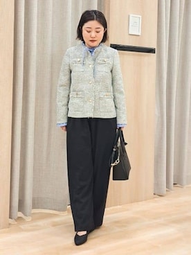 「grove（グローブ）のアイテム（パンツ）」を使った、ふるさん（レディース・157cm）の冬コーディネート