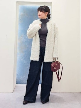 「SOMETHING（サムシング）のアイテム」を使った、ふるさん（レディース・157cm）の秋コーディネート