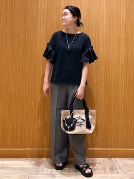 「OPAQUE.CLIP（オペークドットクリップ）のアイテム」を使った、aさん（レディース・160cm）の夏コーディネート