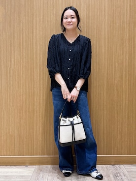 「SOUP（スープ）のアイテム（トップス）」を使った、aさん（レディース・160cm）の春コーディネート