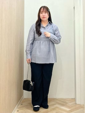 「grove（グローブ）のアイテム（パンツ）」を使った、akariさん（レディース・158cm）の春コーディネート