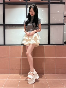 「ESPERANZA（エスペランサ）のアイテム」を使った、Arisaさん（レディース・159cm）の夏コーディネート