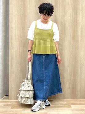 「SOMETHING（サムシング）のアイテム」を使った、Keiさん（レディース・158cm）の春コーディネート