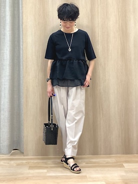 「grove（グローブ）のアイテム」を使った、Keiさん（レディース・158cm）の夏コーディネート