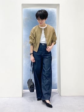 「SOMETHING（サムシング）のアイテム」を使った、Keiさん（レディース・158cm）の夏コーディネート