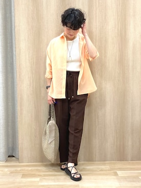 「Sunauna（スーナウーナ）のアイテム」を使った、Keiさん（レディース・158cm）の春コーディネート