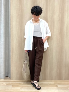 「Sunauna（スーナウーナ）のアイテム」を使った、Keiさん（レディース・158cm）の春コーディネート