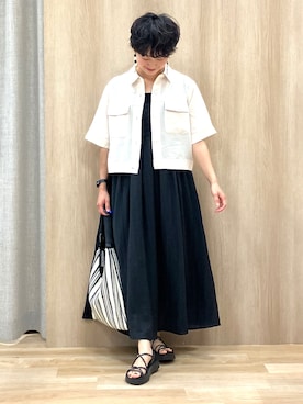 「grove（グローブ）のアイテム」を使った、Keiさん（レディース・158cm）の夏コーディネート