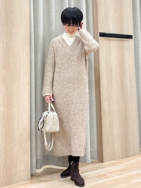 Keiさん（レディース・158cm）の冬コーディネート