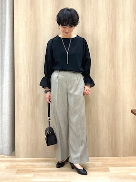 「grove（グローブ）のアイテム」を使った、Keiさん（レディース・158cm）の秋コーディネート
