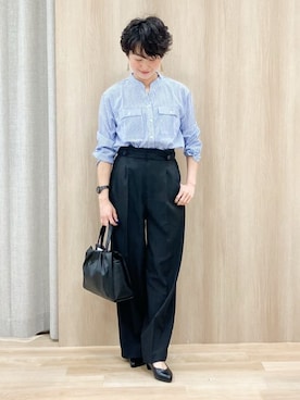 「アイテム（チャーム）」を使った、Keiさん（レディース・158cm）の春コーディネート