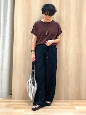 「grove（グローブ）のアイテム」を使った、Keiさん（レディース・158cm）の夏コーディネート