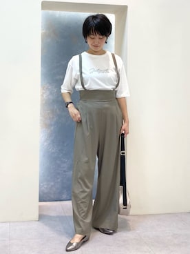 「Lee（リー）のアイテム（ショルダーバッグ）」を使った、Keiさん（レディース・158cm）の夏コーディネート