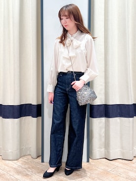 「SOMETHING（サムシング）のアイテム」を使った、SAYAKAさん（レディース・161cm）の秋コーディネート