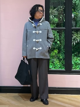「アイテム（ダッフルコート）」を使った、Nagaseさん（メンズ・176cm）の秋コーディネート