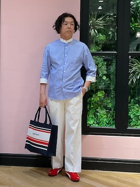 「DRESSTERIOR（ドレステリア）のアイテム」を使った、Nagaseさん（メンズ・176cm）の春コーディネート