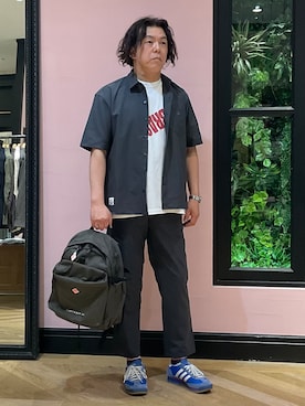 「DANTON（ダントン）のアイテム」を使った、Nagaseさん（メンズ・176cm）の春コーディネート