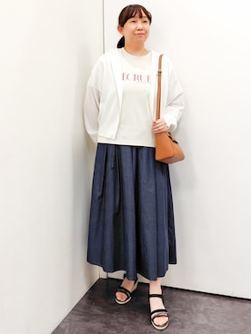 「grove（グローブ）のアイテム」を使った、こんちゃんさん（レディース・162cm）の夏コーディネート