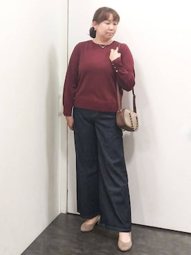「SOMETHING（サムシング）のアイテム」を使った、こんちゃんさん（レディース・162cm）の秋コーディネート