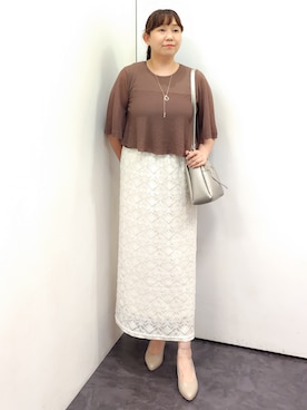 「grove（グローブ）のアイテム」を使った、こんちゃんさん（レディース・162cm）の夏コーディネート