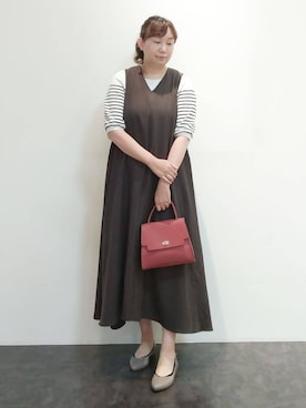 「アイテム（その他シューズ、グレー系）」を使った、こんちゃんさん（レディース・162cm）の夏コーディネート