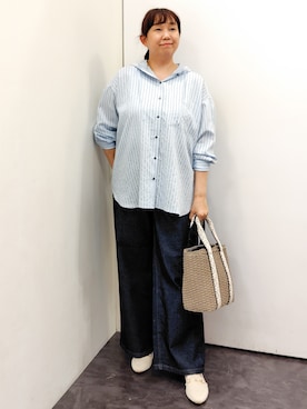 「SOMETHING（サムシング）のアイテム」を使った、こんちゃんさん（レディース・162cm）の春コーディネート