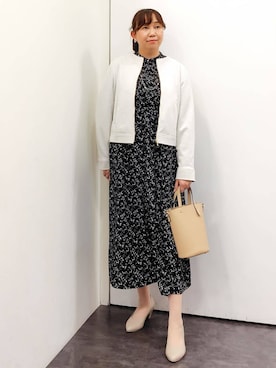 「アイテム（イヤリング、ベージュ系）」を使った、こんちゃんさん（レディース・162cm）の冬コーディネート