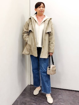 「Lee（リー）のアイテム（バッグ）」を使った、こんちゃんさん（レディース・162cm）の冬コーディネート