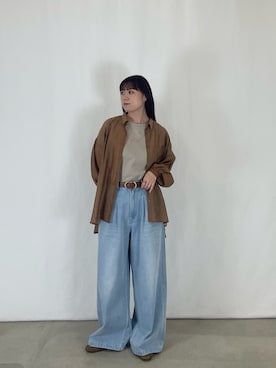 ☆プッチ☆ LUCA シードレイク 綿麻スタンドバックロングシャツ LUCA/LADY LUCK LUCA（ルカ/レディラックルカ）の「SEADRAKE シード