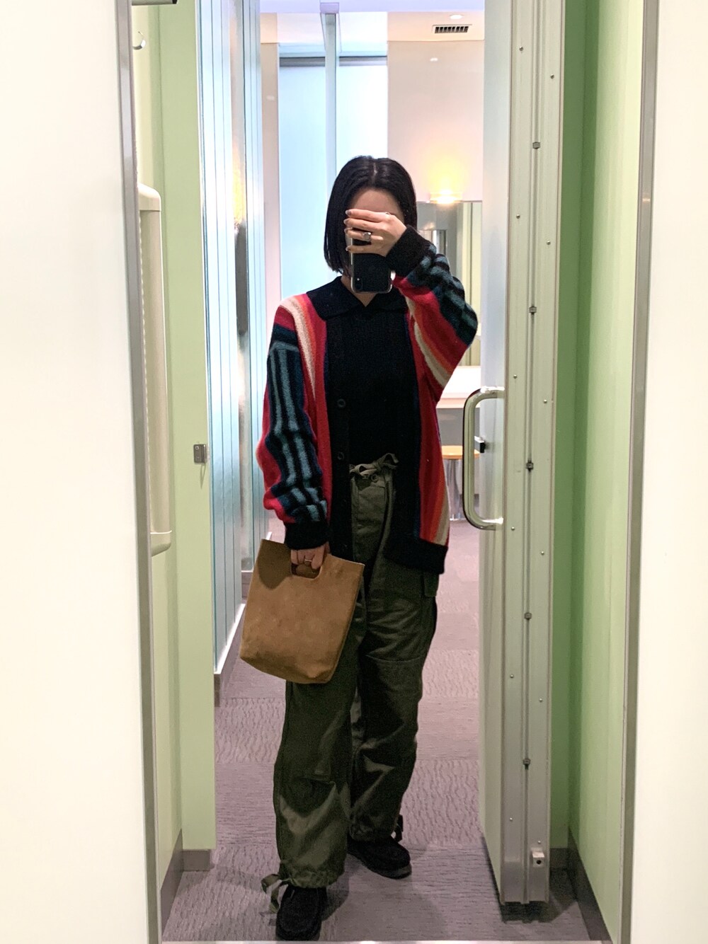 6(ROKU)＞ALPACA STRIPE CARDIGAN/カーディガン 6(ROKU)＞ALPACA STRIPE CARDIGAN/カーディガン