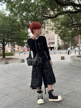 「RICH（リッチ）のアイテム」を使った、komaさん（メンズ・158cm）の夏コーディネート