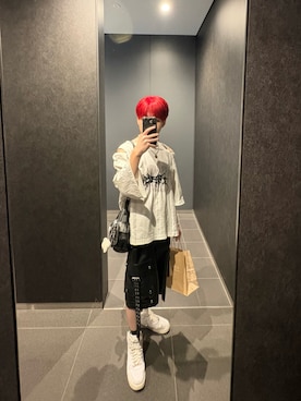 「ERAR（エラー）のアイテム」を使った、komaさん（メンズ・158cm）の春コーディネート