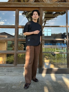 「DISCOAT（ディスコート）のアイテム」を使った、Kou さん（メンズ・173cm）の秋コーディネート