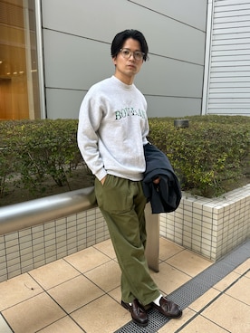 「Barbour（バブアー）のアイテム」を使った、Kou さん（メンズ・173cm）の春コーディネート