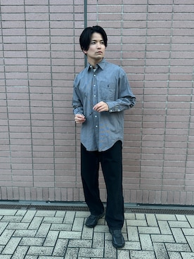 「ASICS（アシックス）のASICS / アシックス SPORTSTYLE JOG 100S（スニーカー、ブラック系）」を使った、Kou さん（メンズ・173cm）の春コーディネート